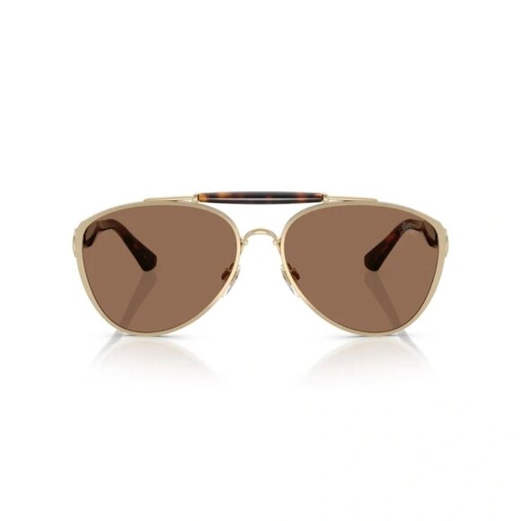 NEW BURBERRY SUNGLASSES UNISEX BE3160 1109/73 GOLD BLACK EYEWEAR BE3160 110973